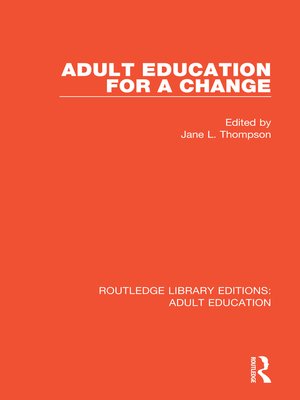 cover image of Adult Education For a Change